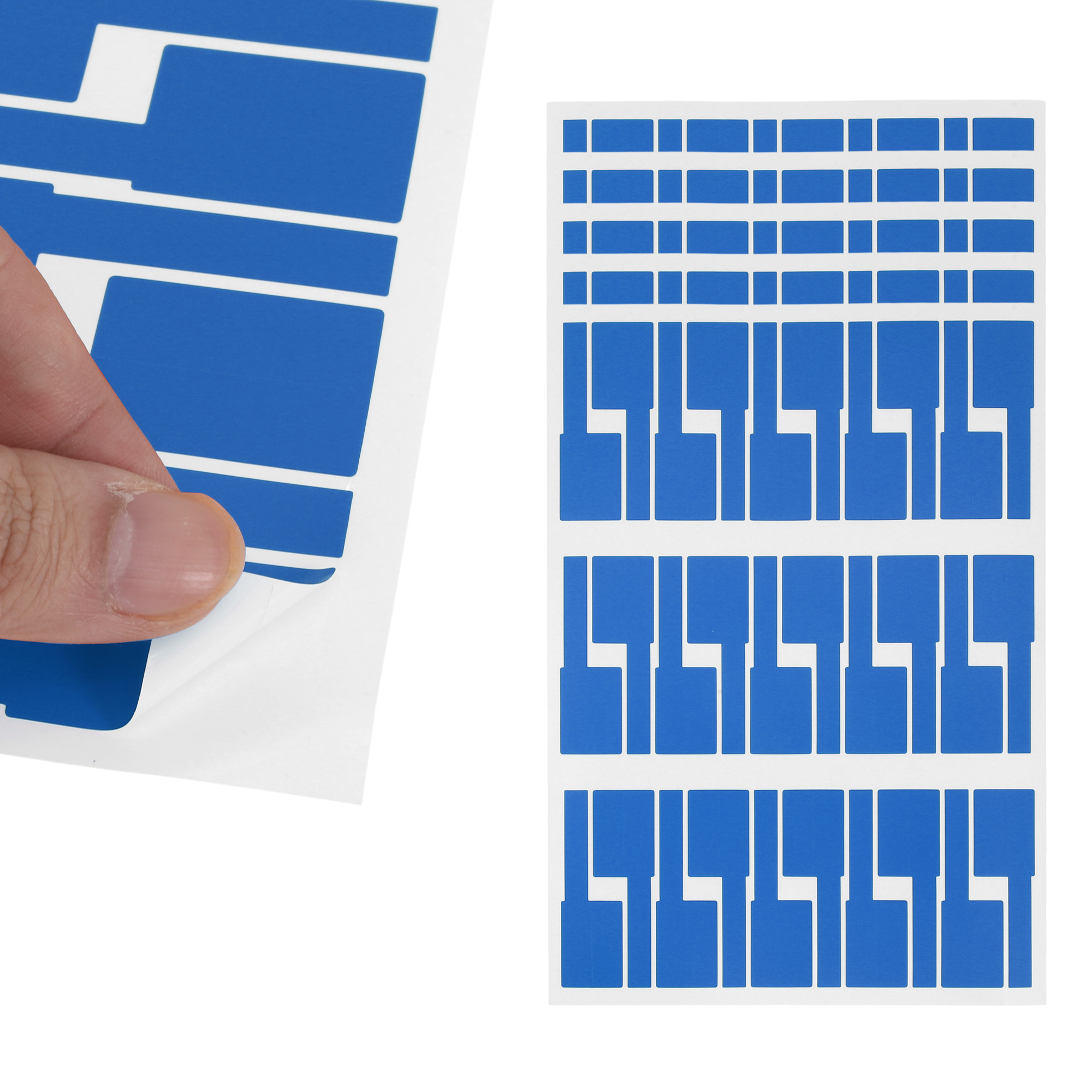 Unique Bargains Handwritable P-Type Gift Stickers 3.31"x1.02" 6 Pcs Blue