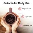 thumbnail image 7 of Omniware Teaz Cafe 18 oz Classic Mug, Set of 4 - Vintage-Inspired Stoneware Coffee Cups, Retro Diner Aesthetic, Rustic Drinkware, Dishwasher Safe, Ideal for Tea or Espresso (Pink), 7 of 7