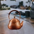 thumbnail image 2 of Tetera de latón Gloria Tetera de Kungfu Tetera tradicional china 1,2 L Hervidor de agua caliente Ropa de té para Casa de té Senderismo Camping Casa al Forma de pera, 2 of 9