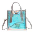 thumbnail image 1 of Bolso bandolera de moda de gran capacidad con asa superior para mujer (plata), 1 of 9
