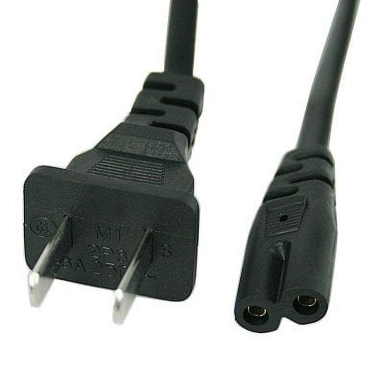 Simyoung 5 Ft 2 Prong Polarized Power Cord for Vizio Samsung LED TV Smart  HDTV AC Wall Cable 5 Feet 1.5 Meter