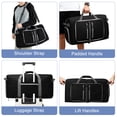 thumbnail image 2 of GYNKY Travel Duffle Bag 24" Foldable Weekender Bags Men Women, 60L Carry on Waterproof Overnight Bag Gym Bag with Shoes Compartment Trolley Sleeve, Large Packable Tote Duffel Bag for Sports Plane, 2 of 10