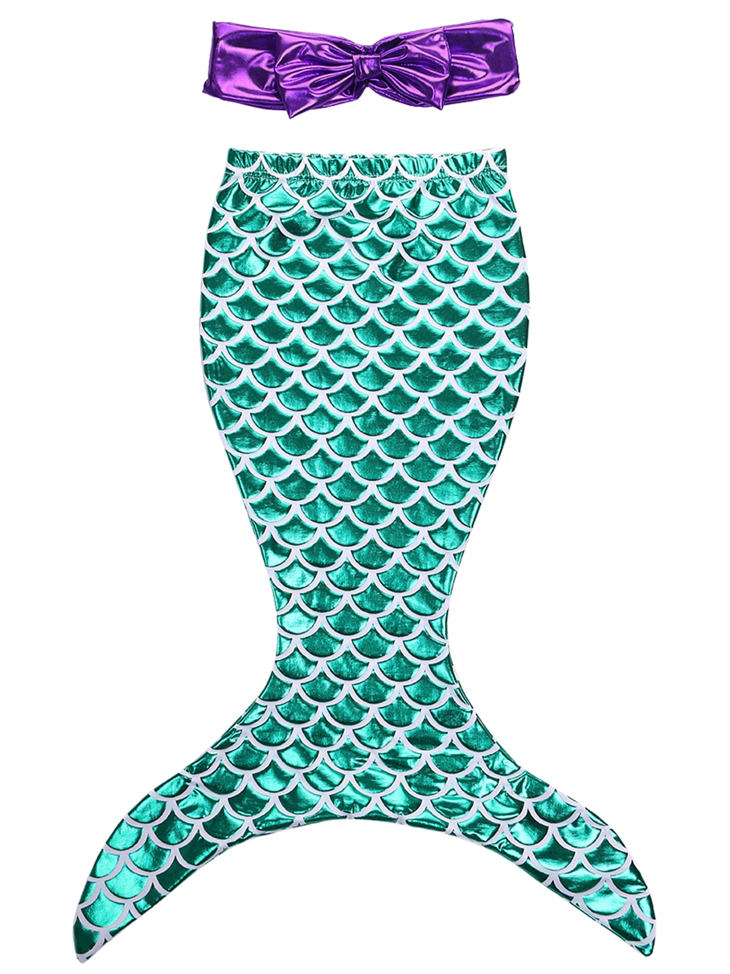 Springcmy Girls Swimming Mermaid Tail Children Mermaid Swimsuit