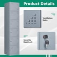 thumbnail image 5 of Metal lockers for employees, lockable steel storage cabinets for office staff, home sundries, gym, and school, 5 of 8