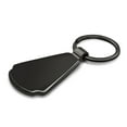 thumbnail image 5 of Chrysler Logo Real Black Carbon Fiber Gunmetal Black Metal Teardrop Key Chain, 5 of 7
