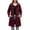 Wine, variant on Yotami Womens Lightweight Raincoats, Travel Hooded Jackets with Drawstring Waist, Full Zip, Solid Hiking Waterproof Windbreaker Outdoor Fall Clothes