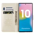 thumbnail image 6 of Allytech Wallet Case for Galaxy Note 10, PU Leather Owl Embossed Detachable Wrist Strap Kickstand Folio Flip Full Protective Shockproof Anti-slip Wallet Case Cover for Samsung Galaxy Note 10,Gold, 6 of 7
