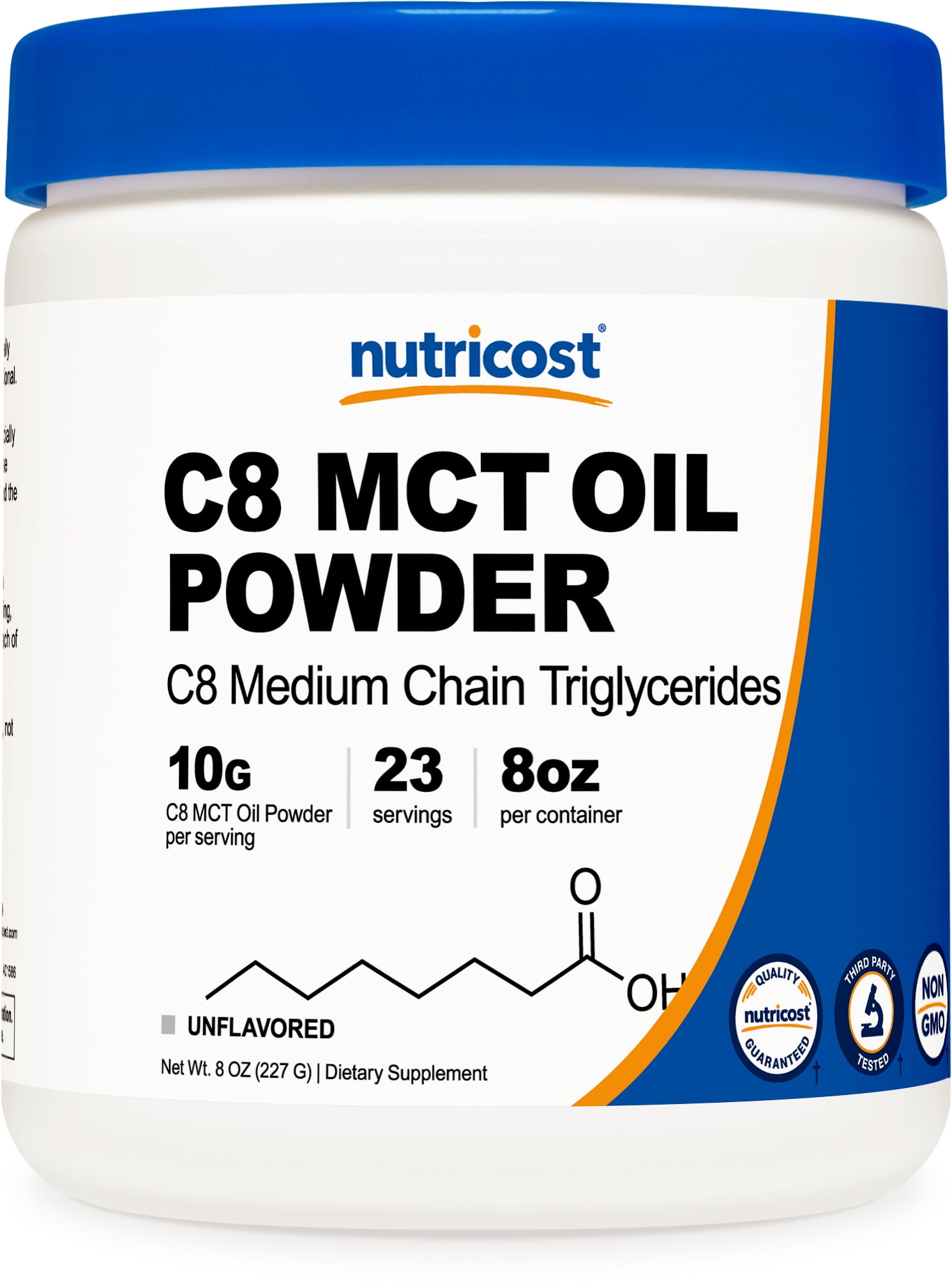 Nutricost C8 MCT Oil Powder .5LB - 95% C8 MCT Oil Powder