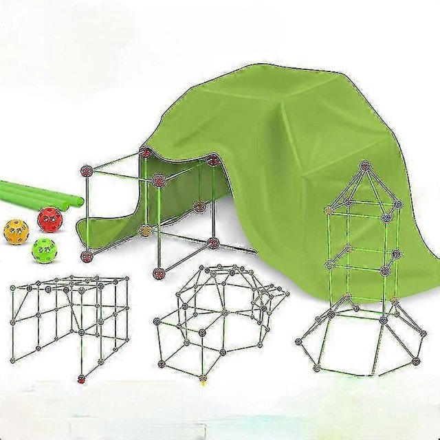 Kits de construcción de fortalezas para niños yuxing 36 bolas y 51 palos y lienzo