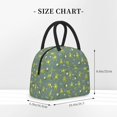 thumbnail image 3 of Haiem Cute Yoga Frogs Printed Lunch Bag Women, Lunch Box Lunch Bag for Women, Small Leakproof Cute Lunch Tote Large Capacity Reusable Insulated Cooler Lunch Container, 3 of 6