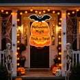thumbnail image 6 of Halloween Door Hangings Sign, Happy Halloween Paper Farmhouse Wall Decor, Rustic Paper Hanging Decoration Outdoor Signs, For Front Door and Porch Entryway Decor, 6 of 6