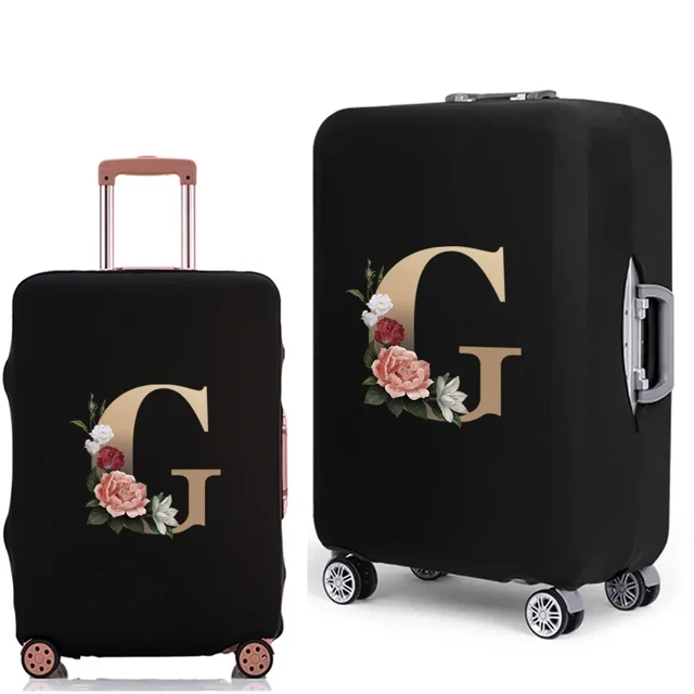 2022 New Luggage Cover Protective Suitcase Trolley Dust-proof Cover 18 To 28inch Gold Pattern Elastic Travel Protective Case 8gold G L