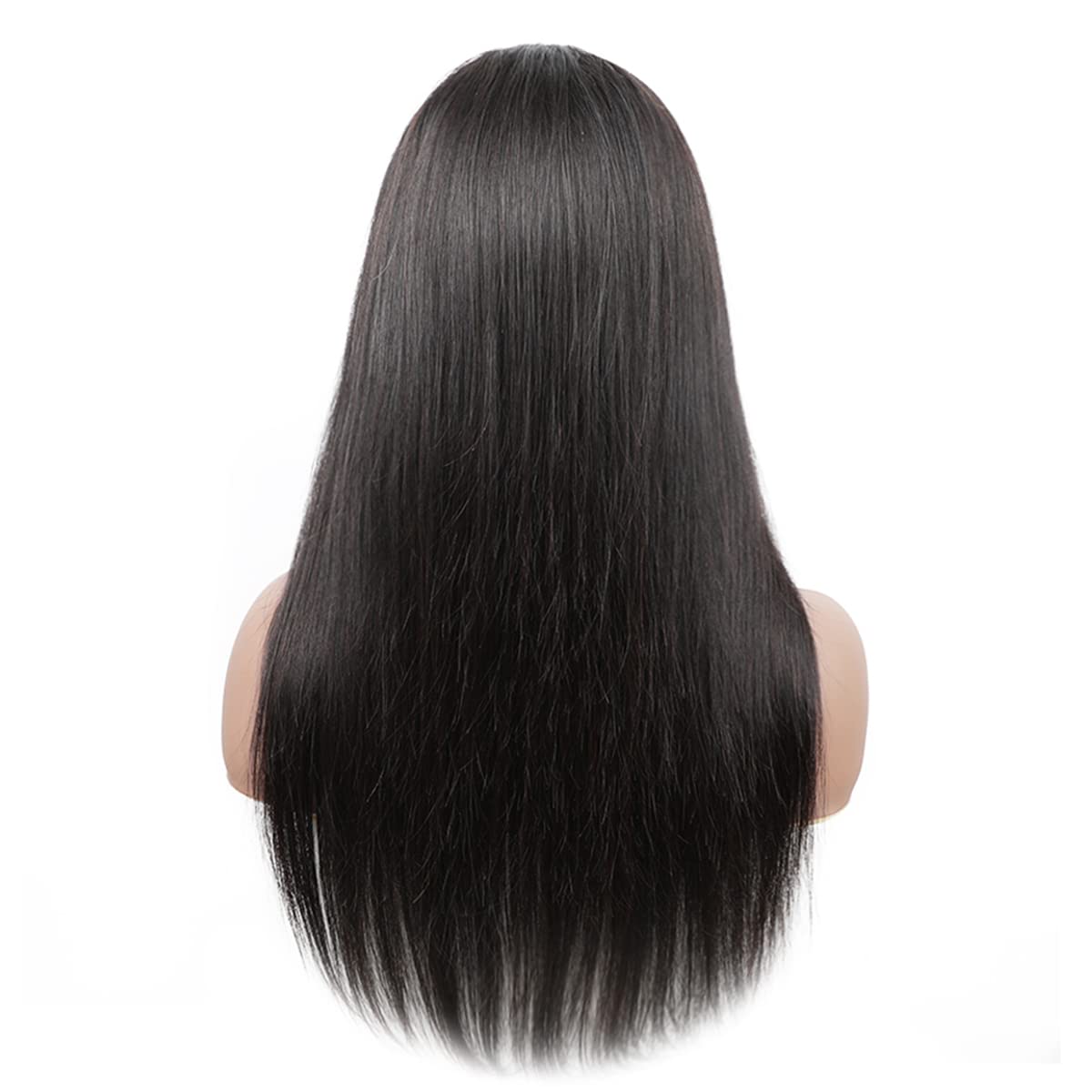 5x5 HD Lace Closure Wigs Human Hair Wear and Go Glueless Wigs Human Hair Pre Plucked Pre Cut 180% Density, 26 Inch 5x5 Straight Closure Human Hair Wig for Beginner Friendly Natural Black