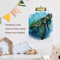 thumbnail image 5 of FMSHPON Ocean Turtle Clipboard Hardboard Wood Nursing Clip Board and Pull for Standard A4 Letter 13x9 inches, 5 of 7