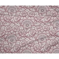 thumbnail image 4 of oneOone Polyester Lycra Dark Rose Brown Fabric Floral Mandala Craft Projects Decor Fabric Printed By The Yard 56 Inch Wide, 4 of 4