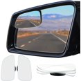 thumbnail image 1 of Ampper Large Rear View Blind Spot Mirror, Frameless HD Glass Convex Wide Angle Stick on Wing Blindspot Mirror Rearview Car Mirror for Car SUV and Truck (Pack of 2), 1 of 13