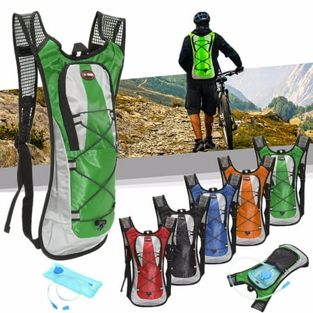 5L Outdoor Cycling Backpack Survival Hydration Pack with 2L Liter Straw Water Bladder Bag Large Storage Backpack for Hiking, Climb,