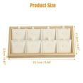 thumbnail image 2 of Unique Bargains Bamboo Wood Pendant Tray Stackable Storage Jewelry Tray Showcase Display Organizer for Pendants Beige, 2 of 8