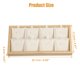 thumbnail image 2 of Bandeja colgante de madera de bambú, organizador de exhibición de exhibición de bandeja de joyería de almacenamiento apilable para colgantes, beige, 2 of 8