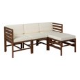 thumbnail image 3 of Acacia Modulaire 4 Pièces - 3 Places + Pouf - Brun Foncé, 3 of 17
