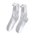 thumbnail image 1 of Sonducket Calcetines magnéticos divertidos y personalizados con patrones únicos Calcetines de colores sólidos Calcetines deportivos Calcetines Medias blanco atracción magnética, 1 of 6