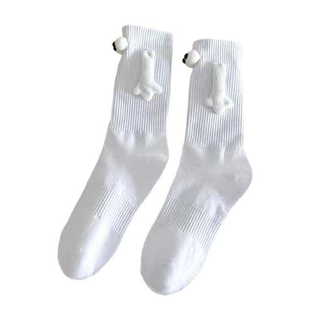 Sonducket Calcetines magnéticos divertidos y personalizados con patrones únicos Calcetines de colores sólidos Calcetines deportivos Calcetines Medias blanco atracción magnética