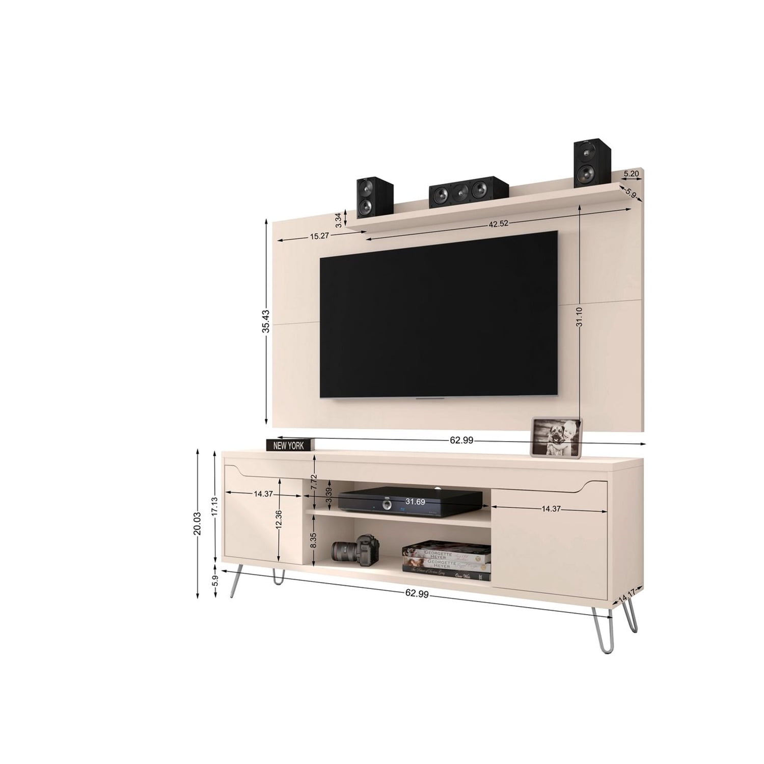 Manhattan comfort liberty sale tv stand 62.99