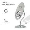 thumbnail image 2 of Zadro Tri-Optic Beveled Vanity Makeup Mirror w/ Magnification & Swivel, 2 of 7