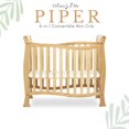 Dream On Me Piper 4in1 Convertible Mini Crib, Natural