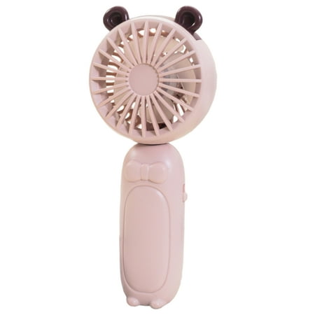 

iaksohdu 1 Set Handheld Fan 3 Gears Switch 2 Wind Speeds 4 Blades USB Charging 90 Degrees Adjustment Foldable Portable Fan School Accessory