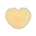 thumbnail image 2 of Hometravel Faux Wool Heart Pillow, Long Pile Plush Living Room Cushion, Cute Gift for Girls Bedside Decor, 2 of 6