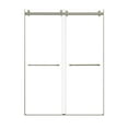 thumbnail image 2 of Transolid Bypt608010l-T 80" High X 60" Wide Bypass Frameless Shower Door - Brushed, 2 of 3