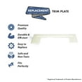 thumbnail image 2 of TVP Canplas Cansweep Vacuum Cleaner White Trim Plate # 845621W, 2 of 3