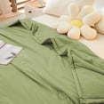 thumbnail image 5 of Cotton-Spandex Cooling Quilt Queen Size - 3x Breathable Summer Blanket with Temperature Control & Moisture-Wicking Technology, All-Season Lightweight Bedding for Hot Sleepers Green, 5 of 8