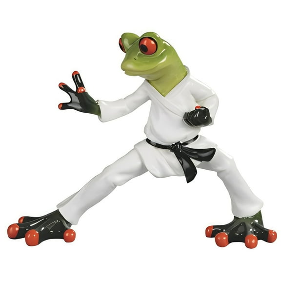 FC Design 6.5"W Taekwondo Frog Figurine Statue Sculpture Ornament Decoration Home/Room Decor and Unique Gift Ideas for Housewarming, Holidays and Birthdays
