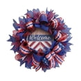 thumbnail image 2 of Nkmbld 250th Anniversary Patriotic Wreath, Red White Blue Hydrangea Flower Wreaths for Memorial Day,Independence Day Wreath for Front Door Wall Window Decor, 2 of 8