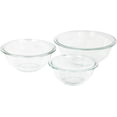 thumbnail image 1 of Juego de tazon mezclador de vidrio Pyrex 3 piezas, 1 of 1
