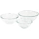 thumbnail image 1 of Juego de tazon mezclador de vidrio Pyrex 3 piezas, 1 of 1