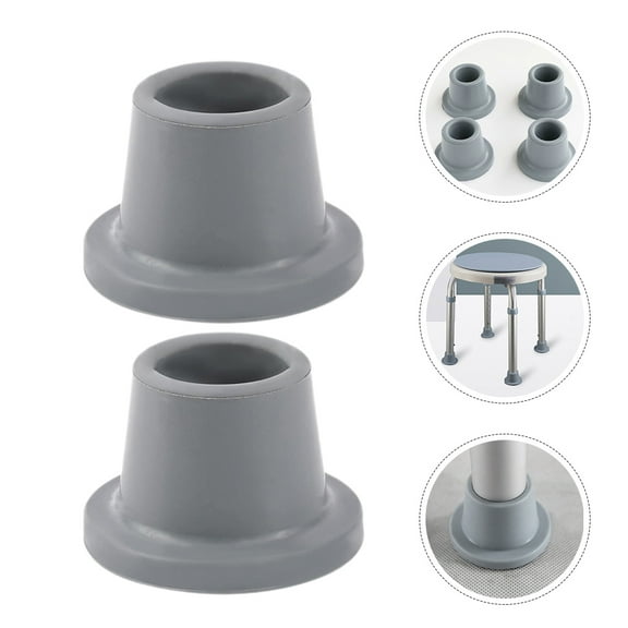 WHAMVOX 16pcs Non Slip Shower Chair Feet Replacement Rubber Tips for Heavy Duty Bath Shower Tub Seats