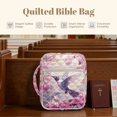 thumbnail image 6 of ZUXONGSY Hummingbird Cherry Blossom Print Bible Cover Case for Women Large Bible Holder Lightweight Christian Tote Bag with Multiple Pockets Christian Gift for Daily Use, 6 of 7