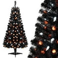 thumbnail image 1 of Costway Árbol artificial de Halloween de 135 cm con 281 puntas de ramas 65 luces de calabaza naranjas, 1 of 4