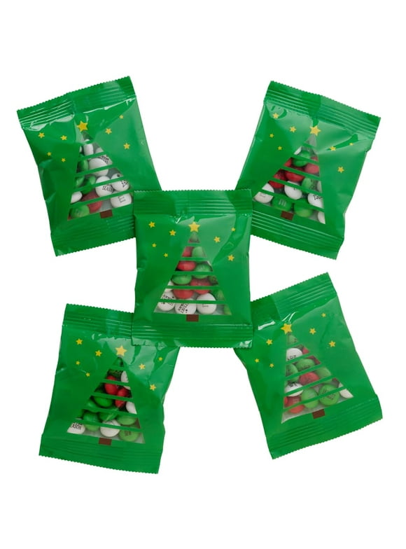 M&MS Christmas Party Favors (30 Pack), Printed M&MS With Festive Icons, Christmas Candy For Party Treats, Holiday Snacks, Party Decor