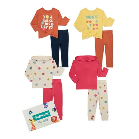 

Garanimals Baby and Toddler Girl Mix and Match Outfits Kid-Pack 8-Piece Sizes 12M-5T