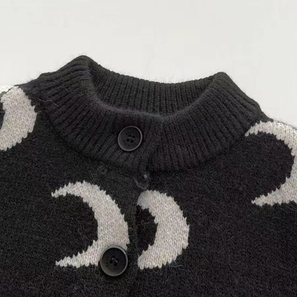 Qudder Infant Baby Knitted Bodysuit Girls Boys Onesies Printing Romper Outerwear Fall Winter Cozy Toddler Jumpsuit for 3 Months-3 Years