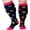 Colorful Love, variant on 1Pairs Plus Size Compression Socks for Women& Men 15-20mmHg Wide Calf Knee High Socks
