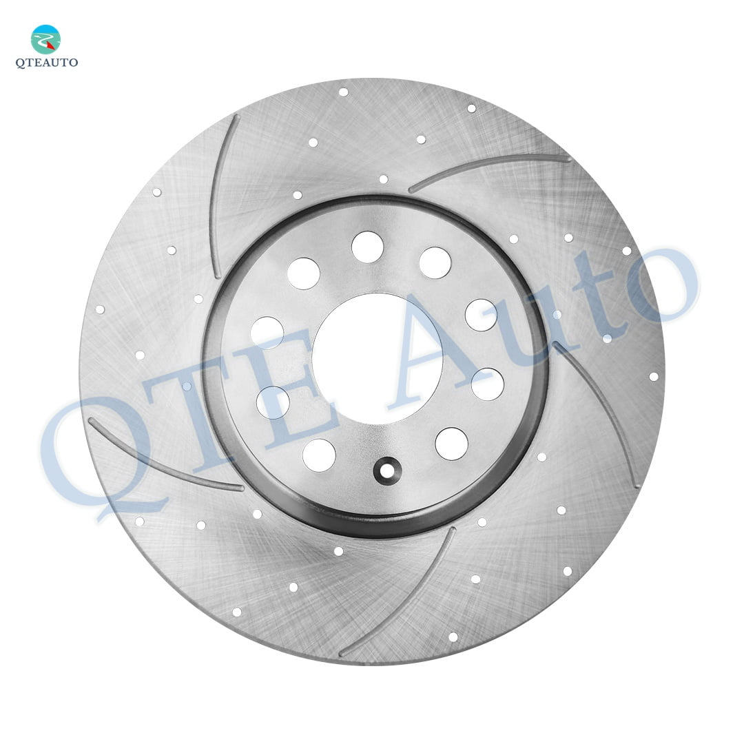 Front Drilled Slotted Brake Disc Rotors For 2012-2022 Volkswagen Passat