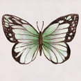 thumbnail image 3 of Tava Studios 12x12 Black Modern Framed Museum Art Print Titled - Emerald Butterly II, 3 of 5
