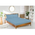thumbnail image 5 of Royale Linens Fitted Sheet King - Brushed Hotel Quality 1800 UltraSoft Wrinkle & Fade Resistant - Bottom Sheet - Deep Pocket Stretches Up to 16" - Fitted Sheet Only - Elastic Sheet (King, Lake Blue), 5 of 10