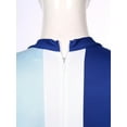 thumbnail image 5 of YONGHS Womens Color Patchwork Long Sleeve Praise Worship Dance Dress Liturgical Dancewear Blue L, 5 of 7