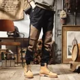 thumbnail image 3 of Pantalones cargo para hombre, pantalones ajustados para hombre, ropa de trabajo gris, novedad de 2025, ropa holgada estética, talla grande, algodón, alta calidad, Y2k, 3 of 5